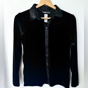 Y2K Velvet, Satin Button Down, PS
